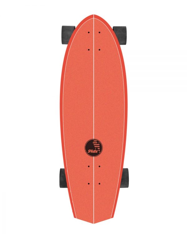 Bovenkant van de rode Slide Surfskate Diamond Kaena 32